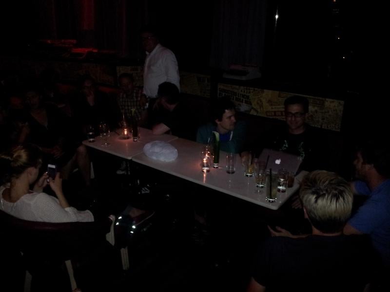 In darkness, an #indieweb meet. Can you name them all?