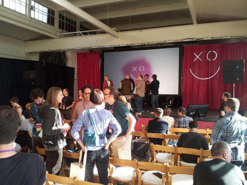 Milling around between sessions. #xoxofest