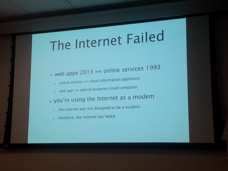 Whoa. "The Internet failed." #pcloud #indieweb