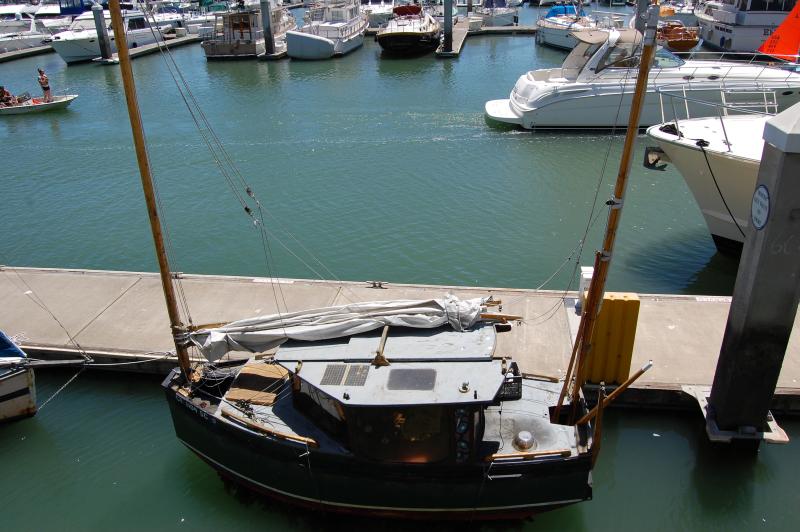 Boat in San Francisco harbor