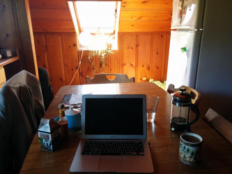 Back on the kitchen table.