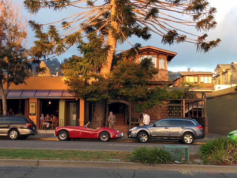 Sunset by Chez Panisse.