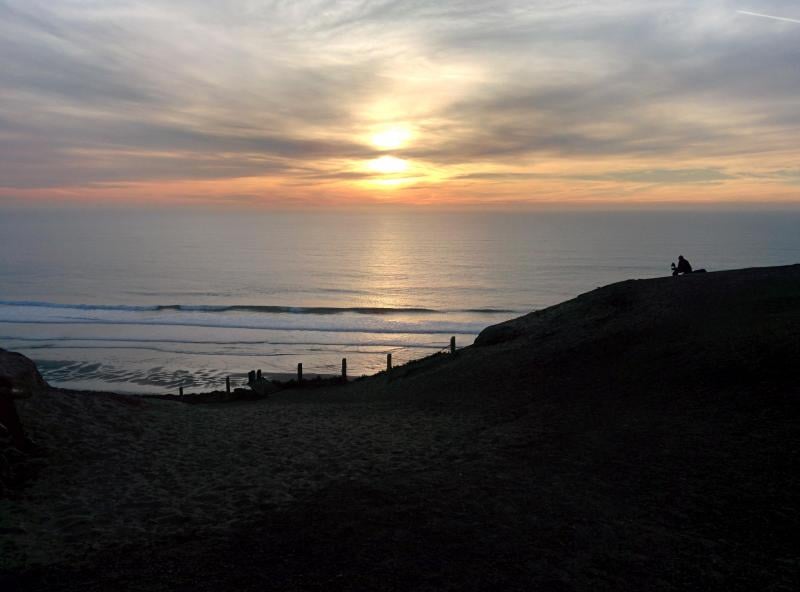 Sunset over the Pacific