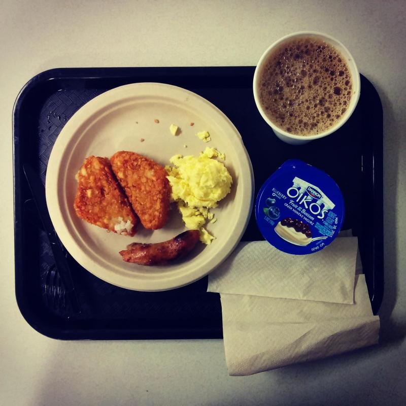 Breakfast.