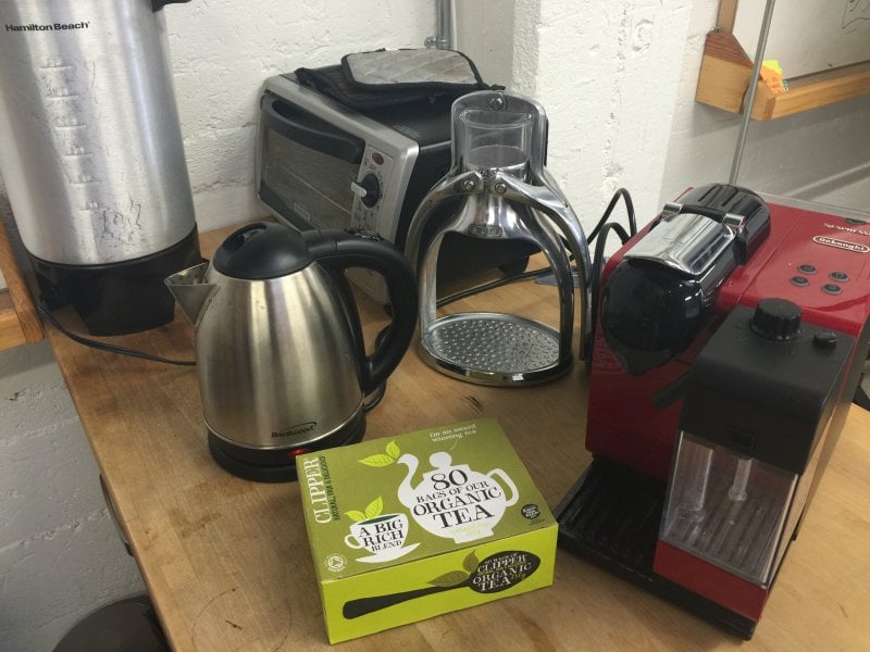 Caffeine options now include proper tea. 