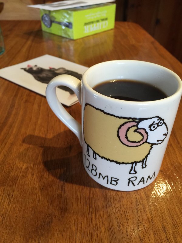 Even my coffee is obsolete. 