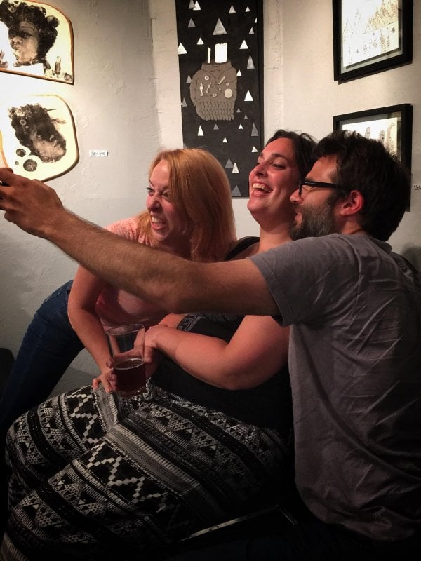 Selfie with photobomb. 