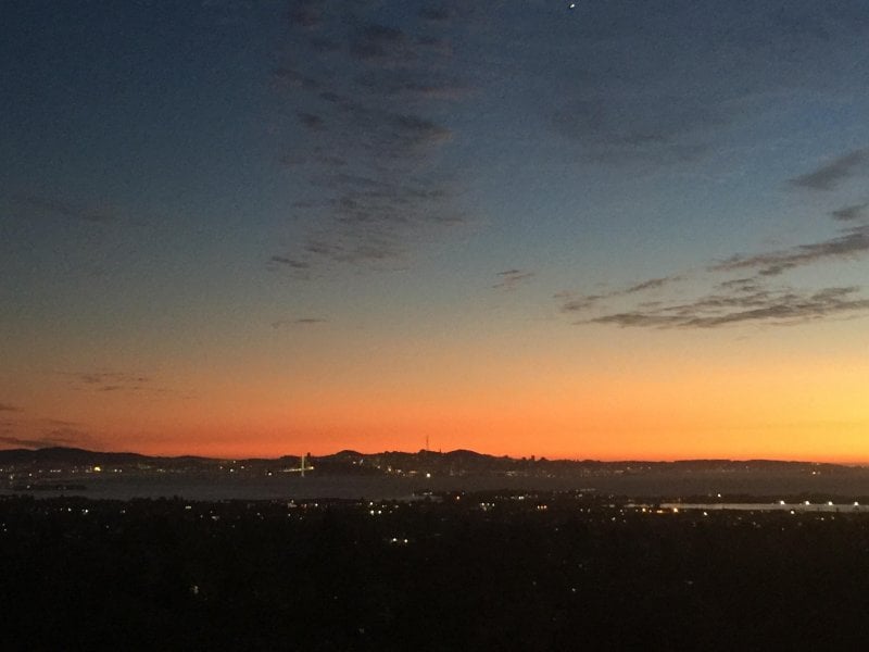 Hey, San Francisco Bay. You're okay. 