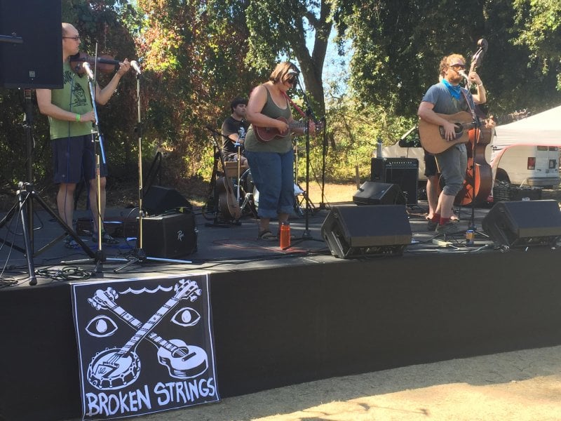 Watching my sister play a music festival, as you do. 