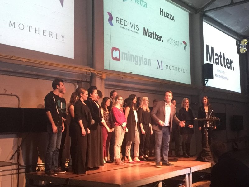 A proud @coreyford introducing the #matterfive teams again. Awesome startups. #matterdemoday