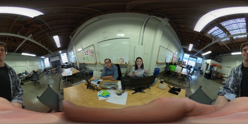 Our friends at @MettaVR have been taking pictures with the pretty nifty Ricoh Theta 360 video camera. Hello!