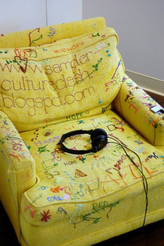 This "open source chair" used to sit in the folk art museum. But is it really open?