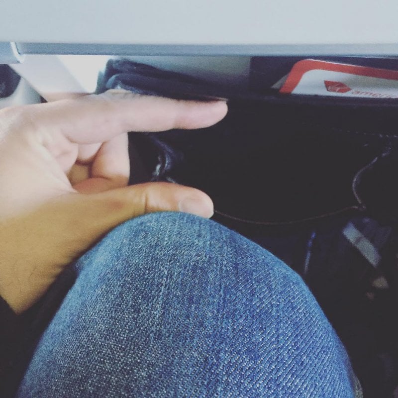 Yay Virgin America! That's over an inch! #kneeadventures