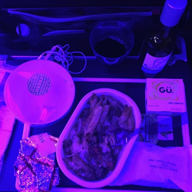 Instagramming my inflight meal like a true millennial.* * I am not a millennial.