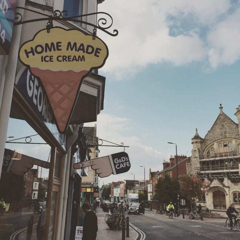 When G&D's opened when I was a teenager, it became the place to hang out. I have very sentimental feelings about it, and honestly, the organic ice cream is better than most places in the world. 
I'm way too early to check into my Airbnb, so let's do this.