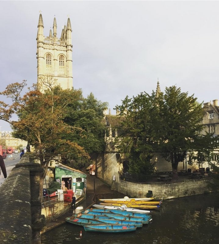 On May Day, choiristers sing from this tower in the early morning while idiots jump off the bridge. Of all the towers, this one to me has always felt the most "Oxford". Of course, my Oxford has little to do with the university at all.