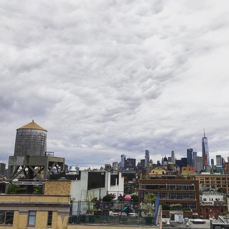 New York City skyline.