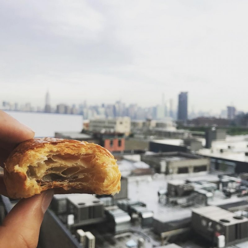 Une petit pain au chocolate à New York