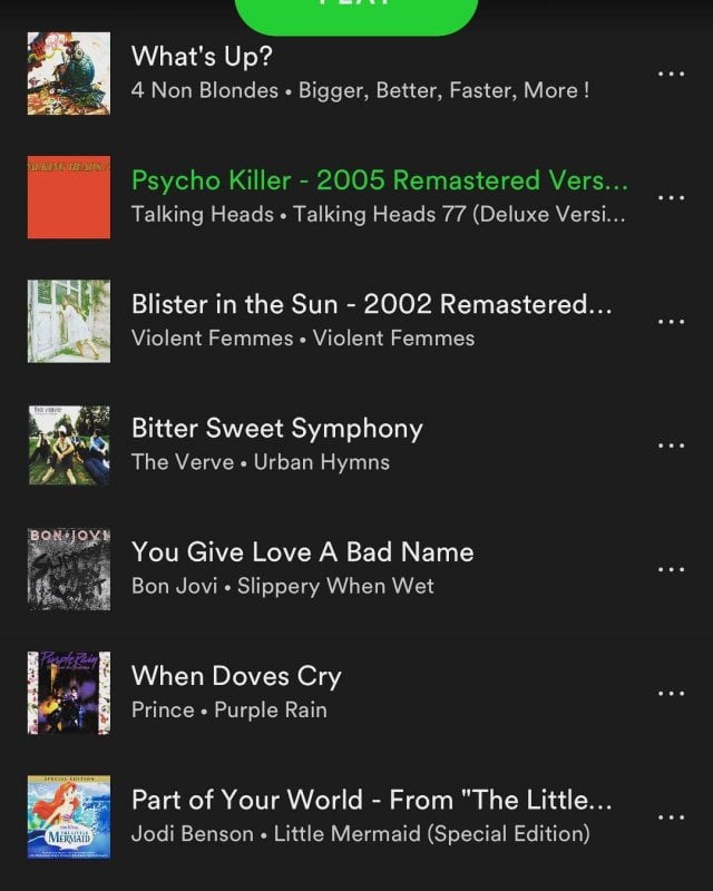 Spotify' Time Capsule knows me super-well.