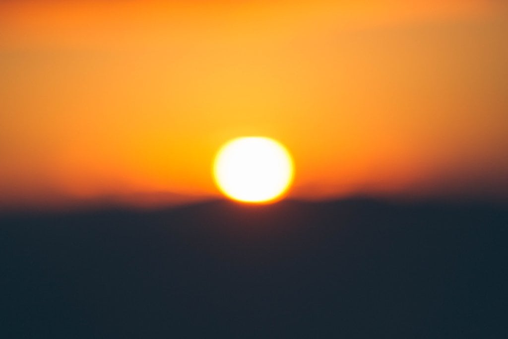 Literally an unfocused photo of a sunset. Yes, I know it's a little on the nose. Work with me here.