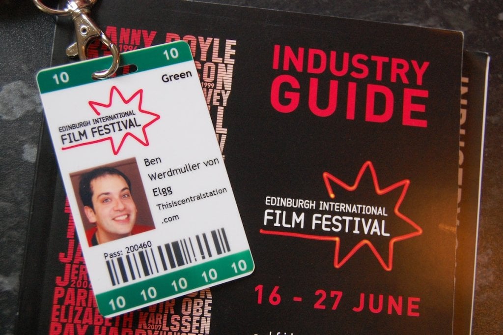 My press pass from the year I was a film reviewer