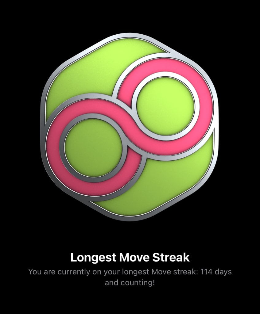 Longest move streak